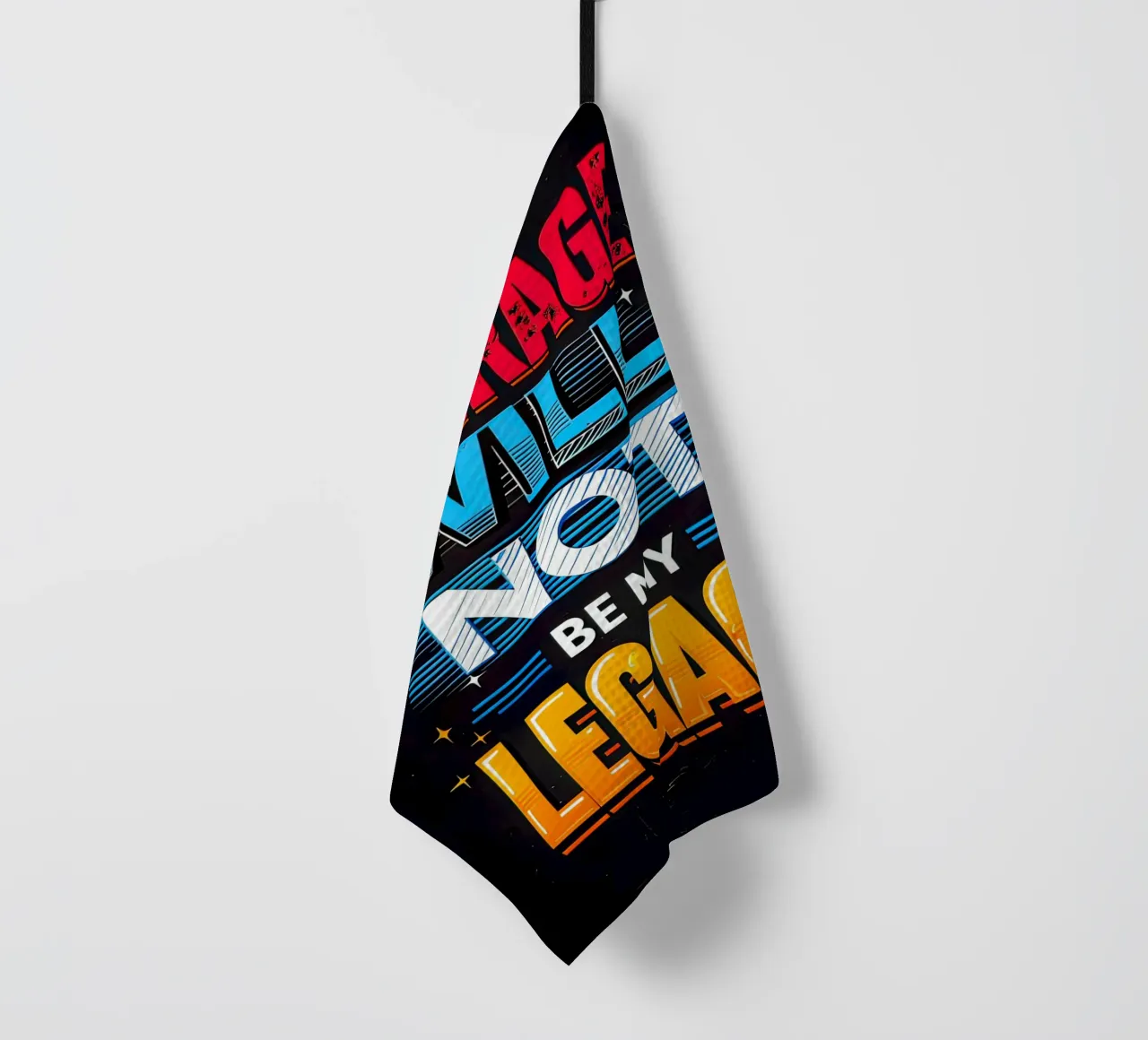 Average will not be my legacy tea towel by 🥝 KIWI STORE