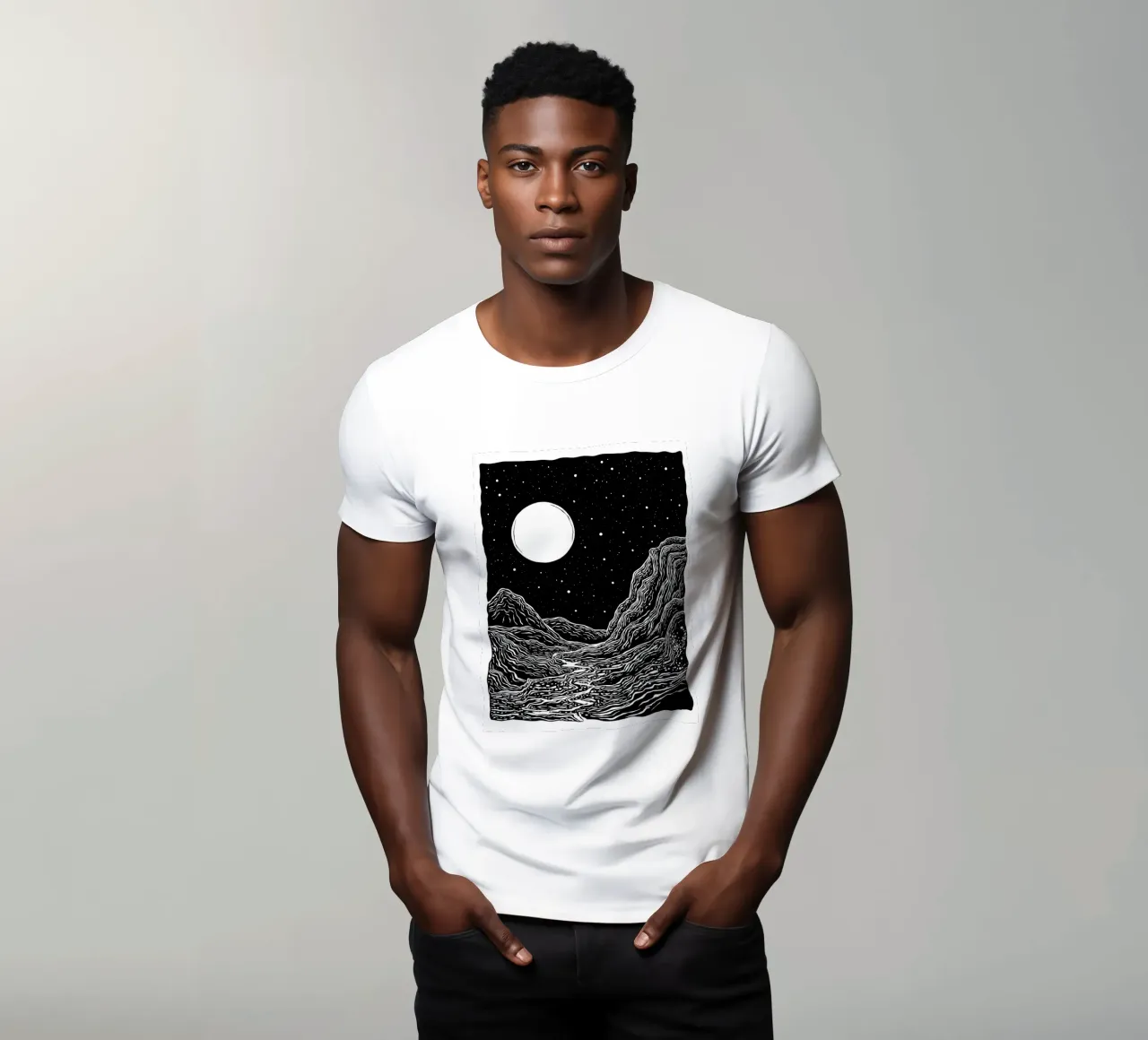 Moonlit Path t-shirt da Indigo Rain