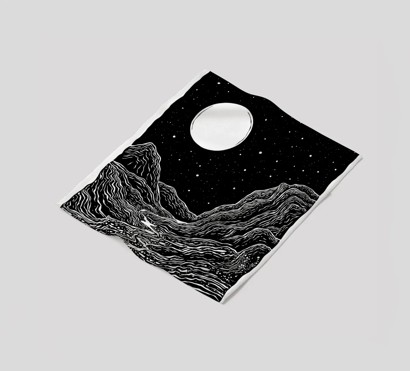 Moonlit Path fleecedeken van Indigo Rain