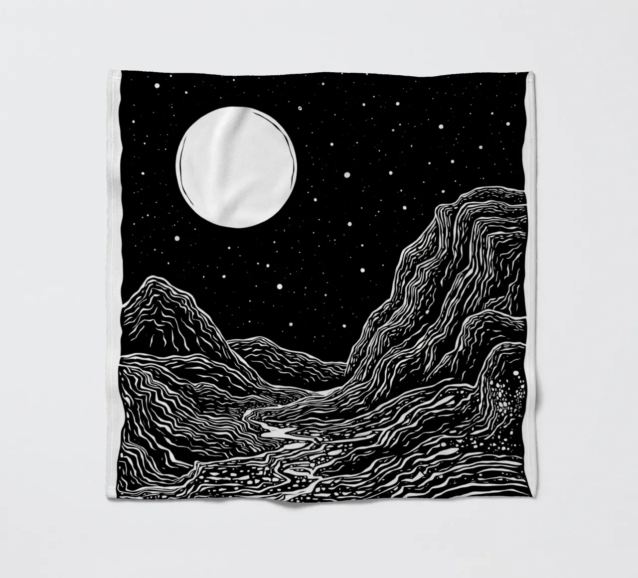 Moonlit Path coperta in pile da Indigo Rain