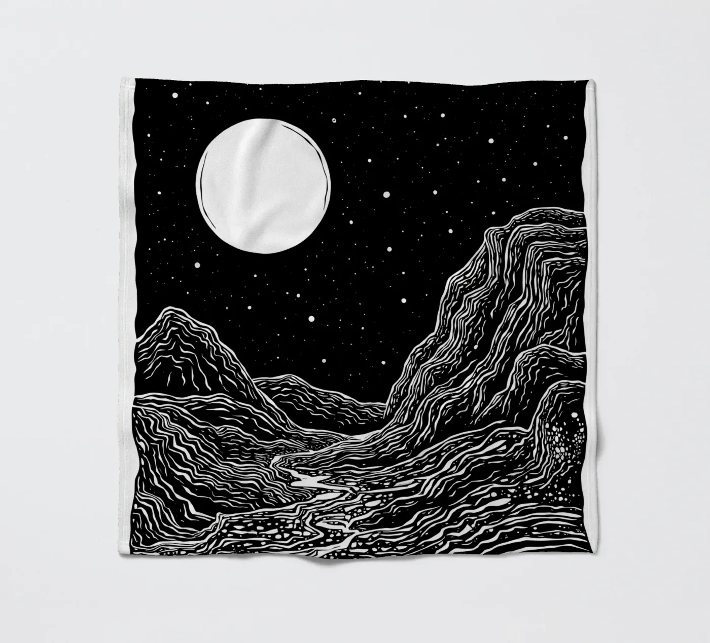 Moonlit Path fleecedeken van Indigo Rain