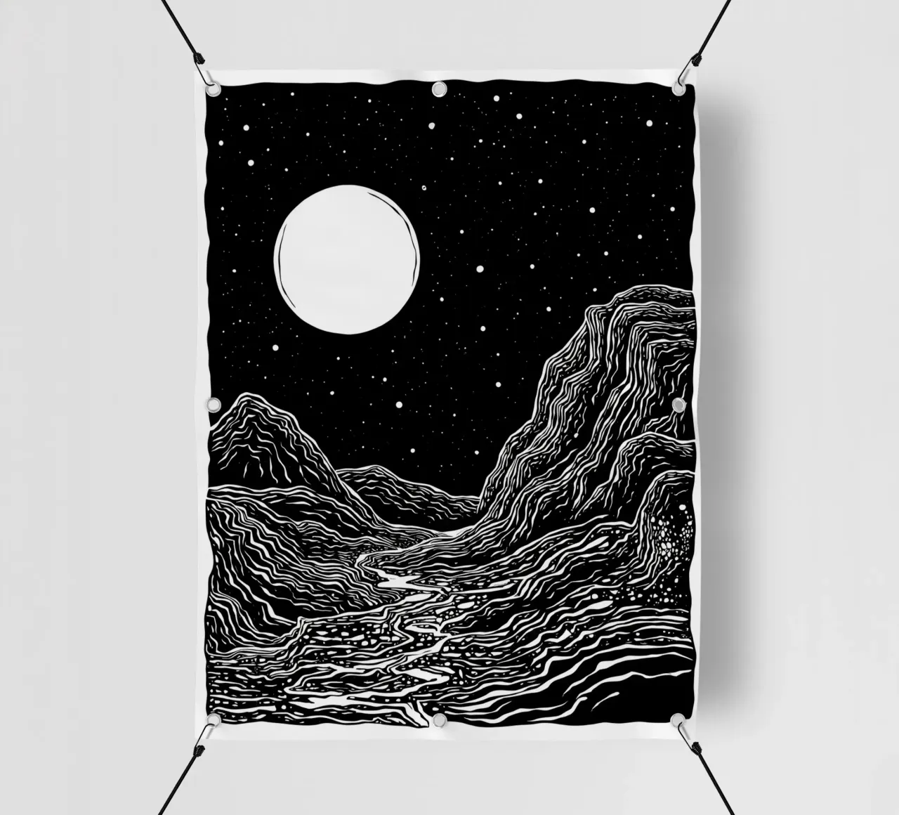 Moonlit Path telo in pvc da Indigo Rain