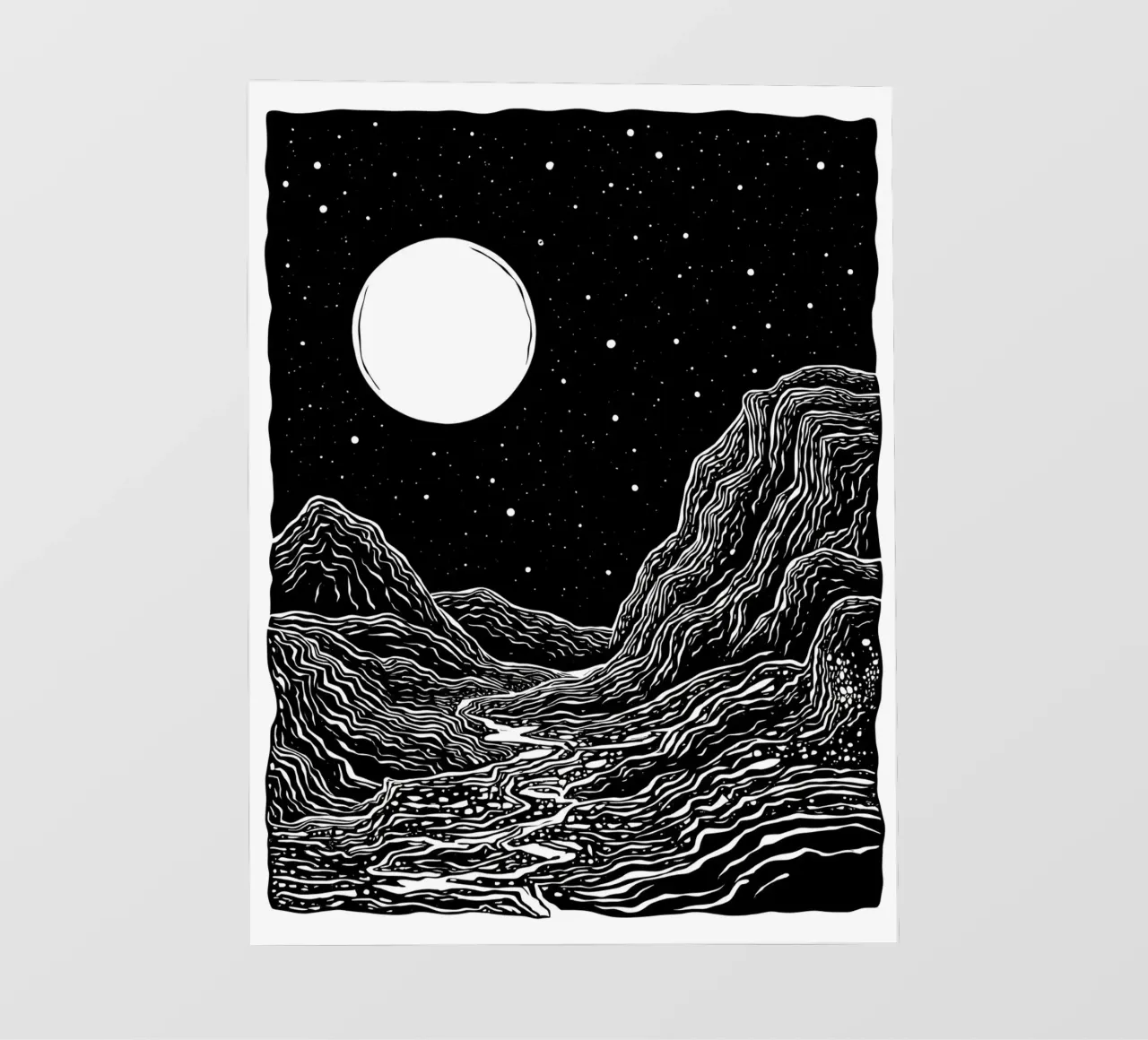 Moonlit Path telo in pvc da Indigo Rain