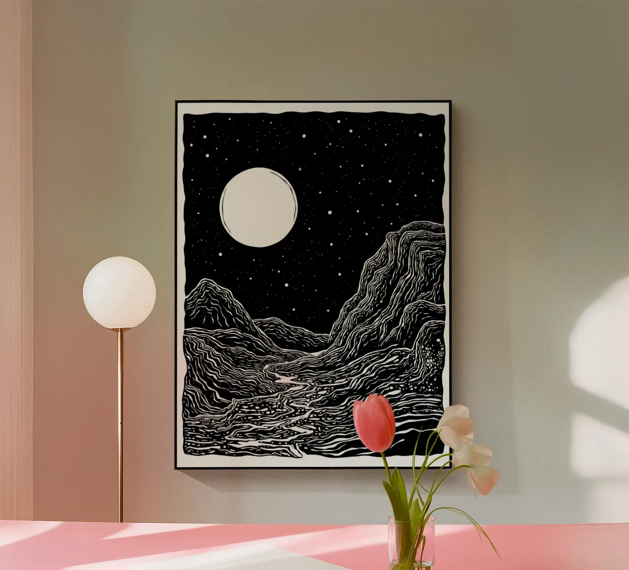 Moonlit Path plexiglass da Indigo Rain