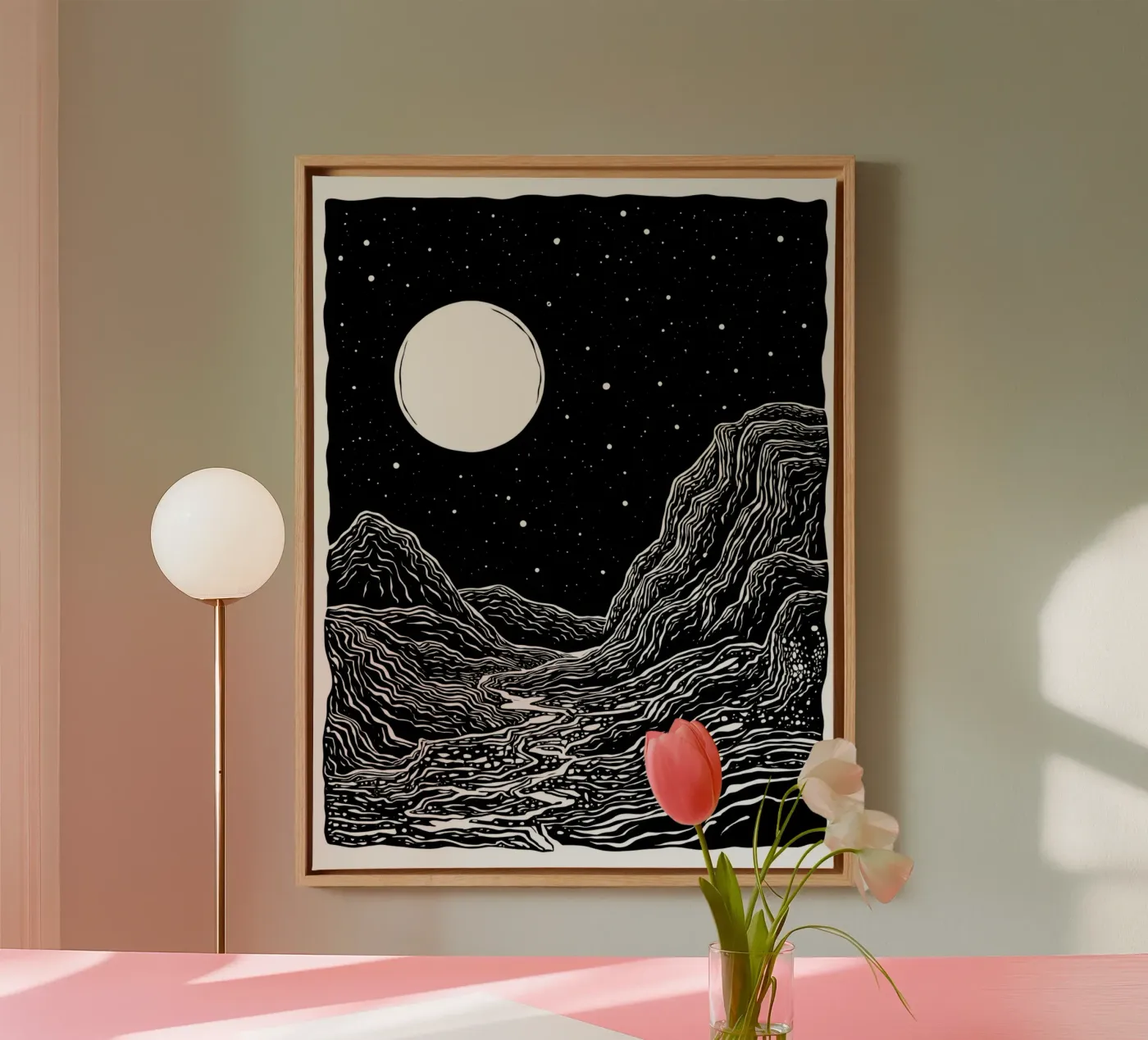 Moonlit Path tela da Indigo Rain