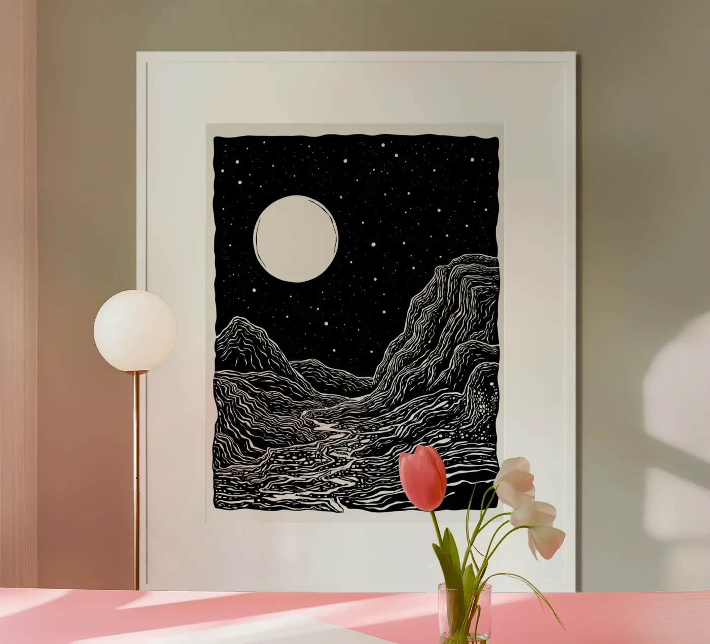 Moonlit Path poster de Indigo Rain