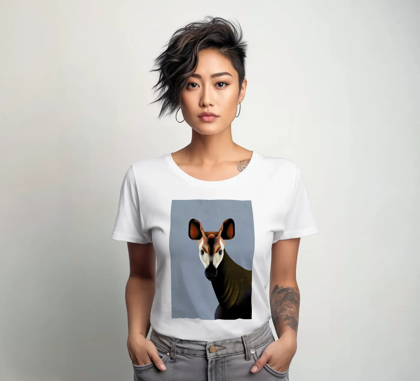 Okapi t-shirt da donna da Dieter Braun
