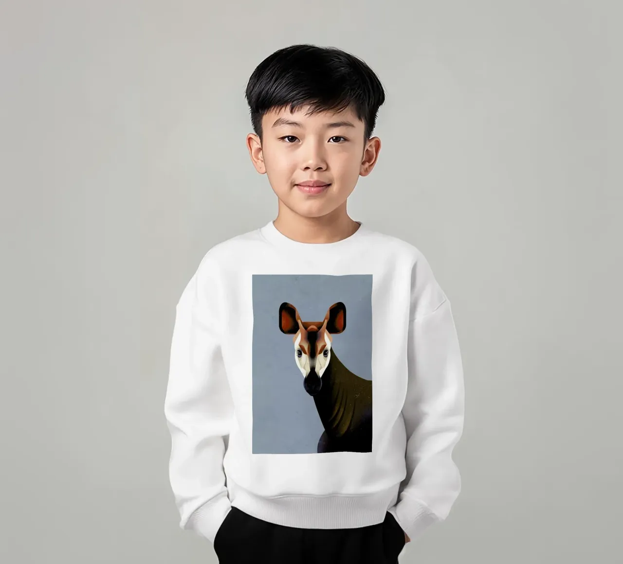 Okapi felpa bambino da Dieter Braun