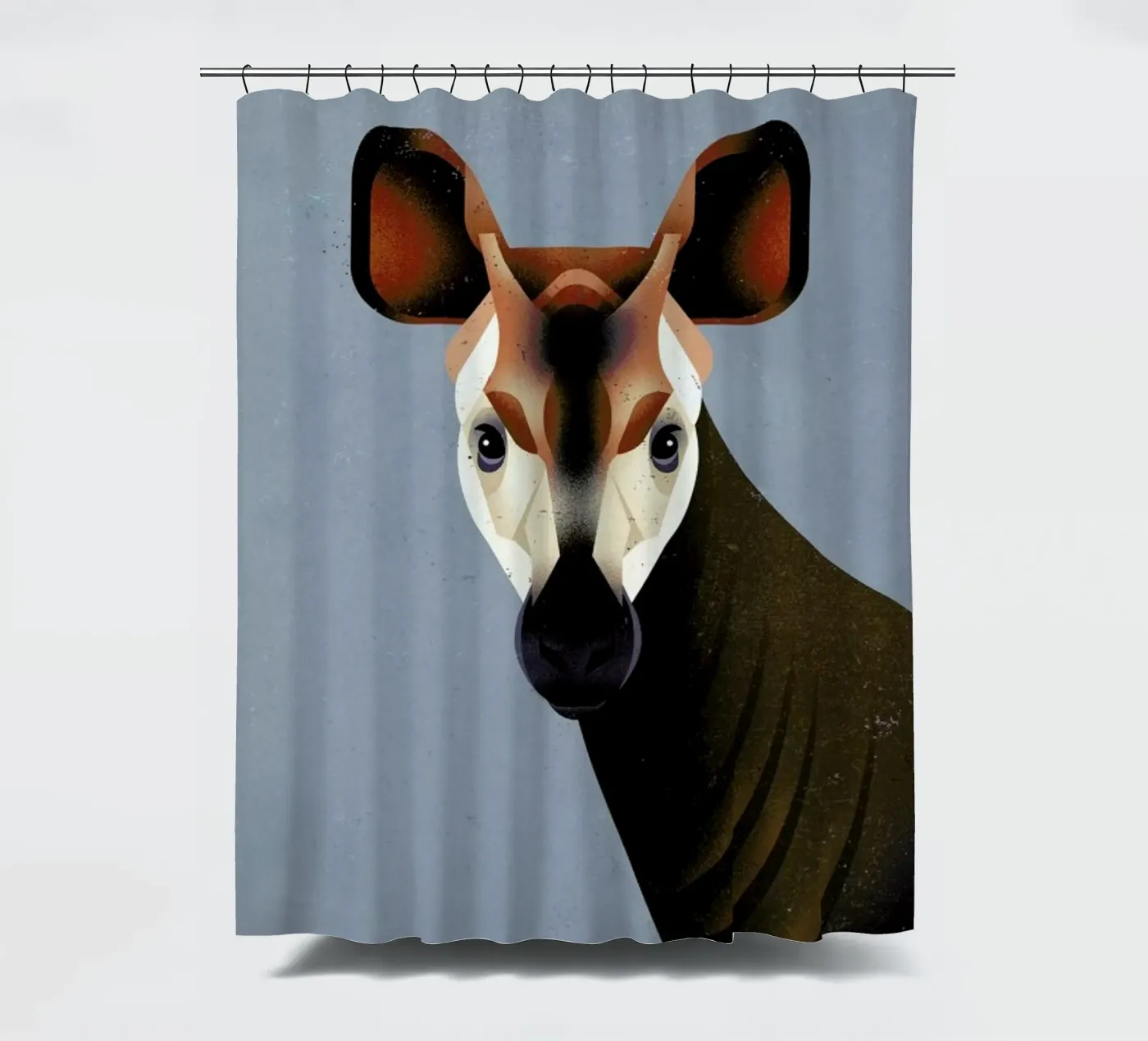 Okapi shower curtain by Dieter Braun