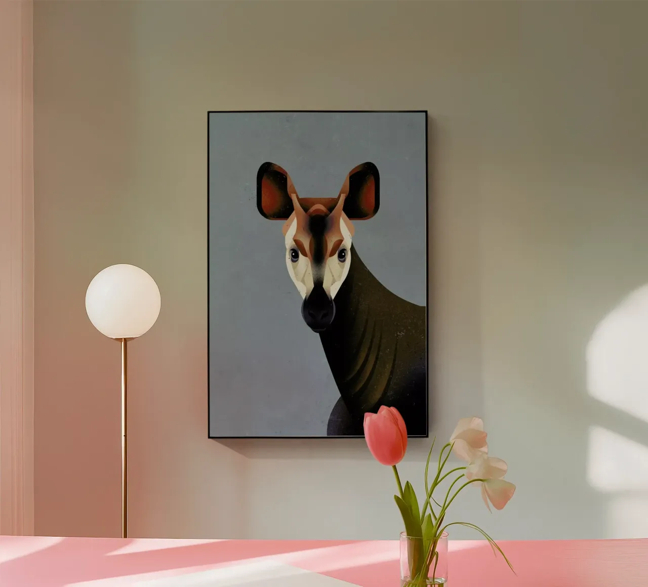 Okapi acryl van Dieter Braun