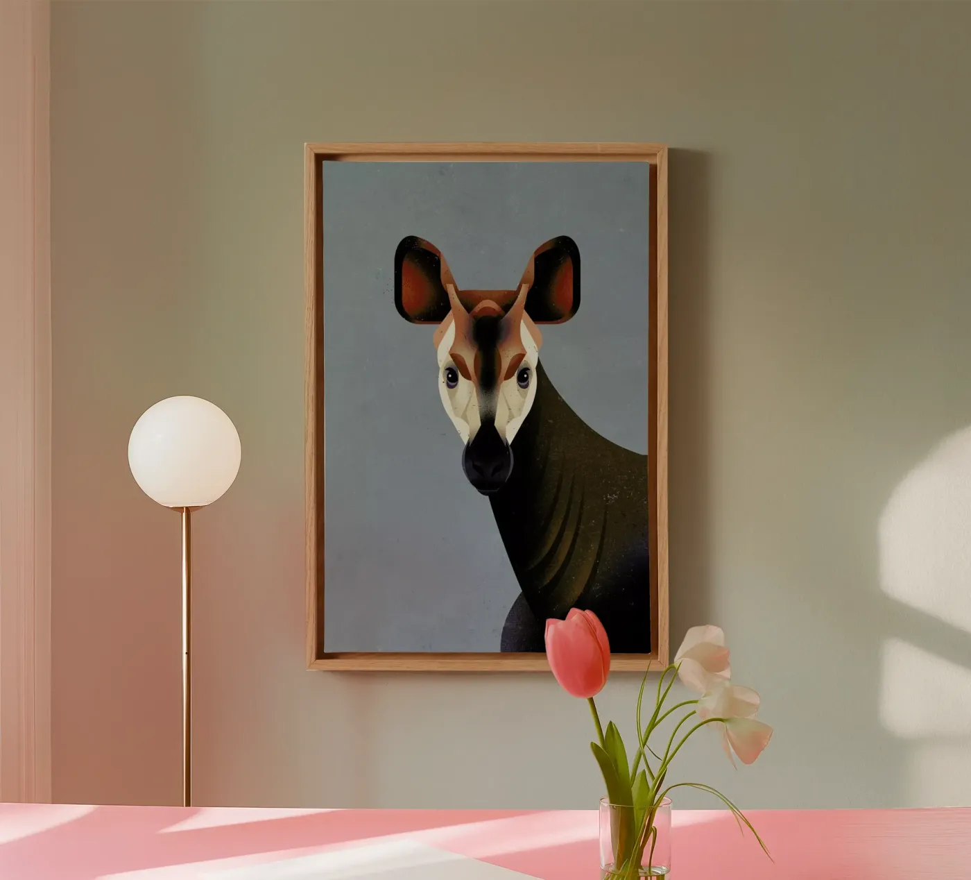 Okapi canvas van Dieter Braun