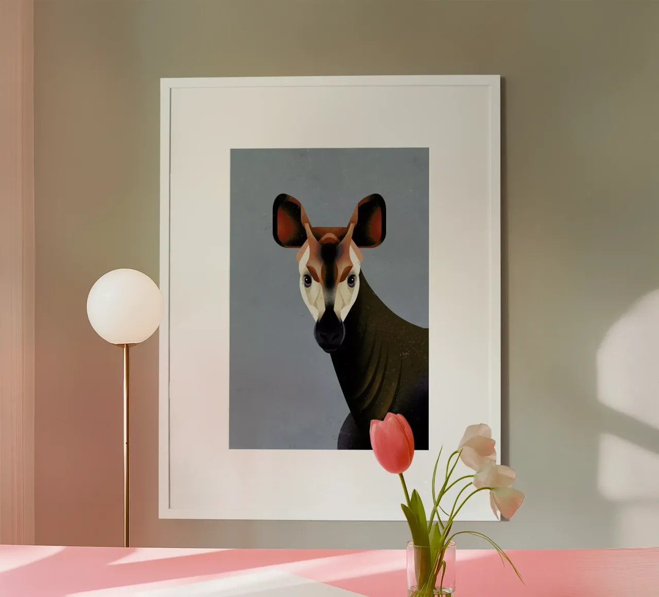 Okapi poster van Dieter Braun