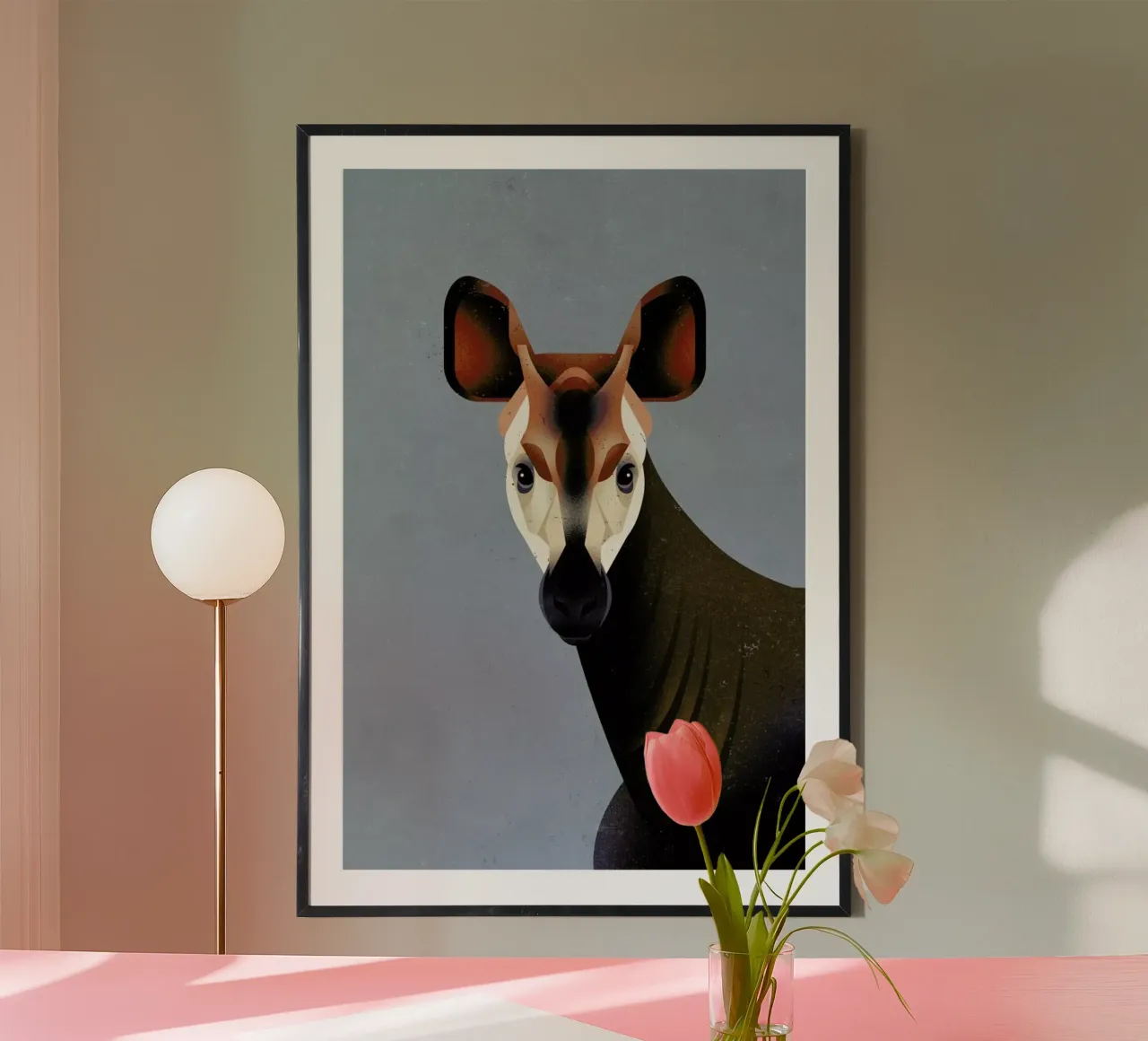 Okapi poster van Dieter Braun