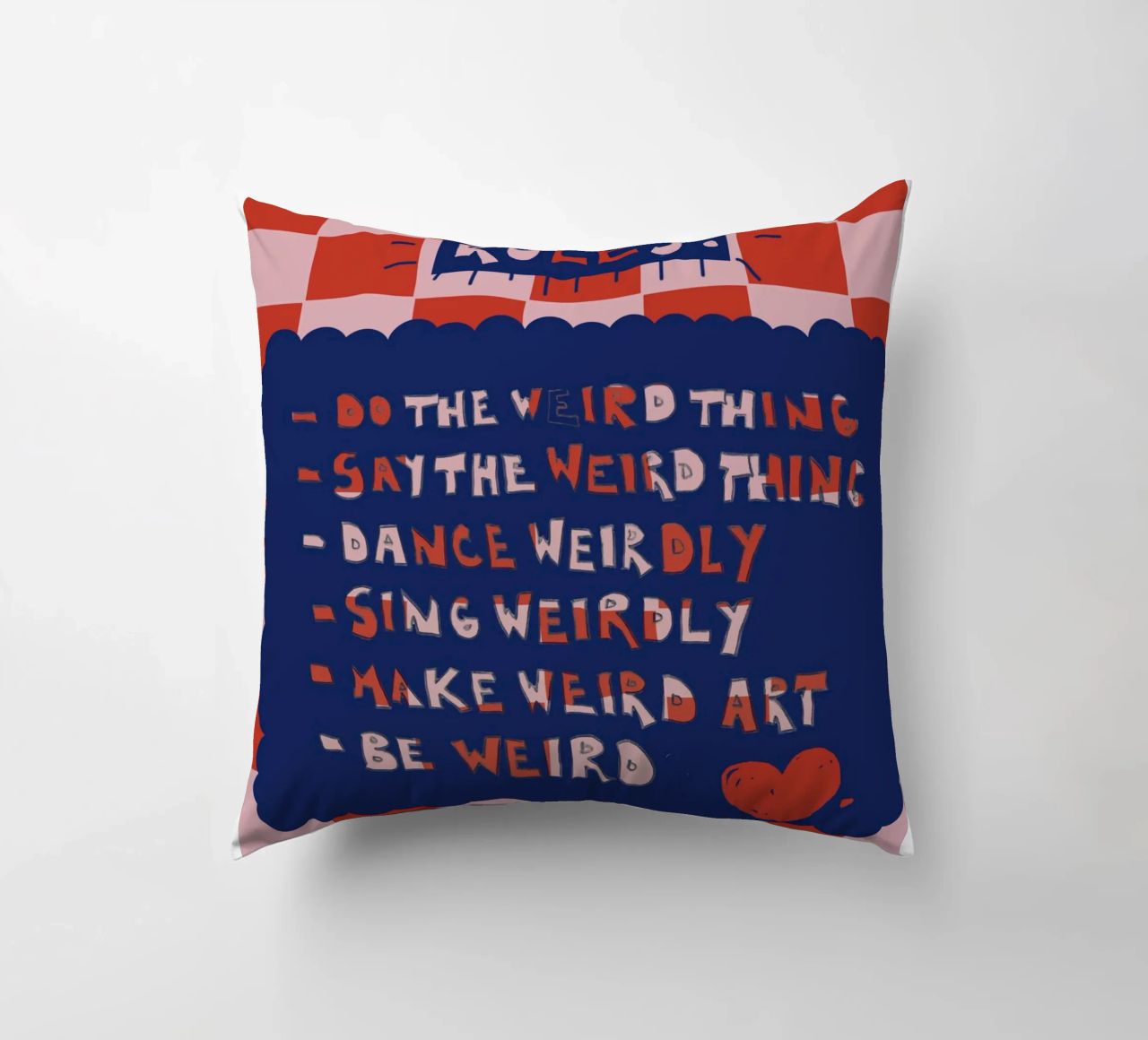 Rules to be yourself cuscino da thesoulhugclub