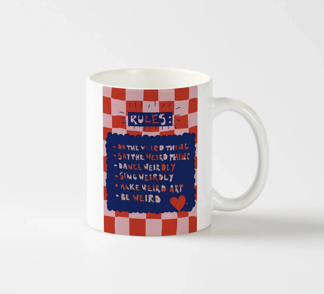 Rules to be yourself tazza in ceramica da thesoulhugclub