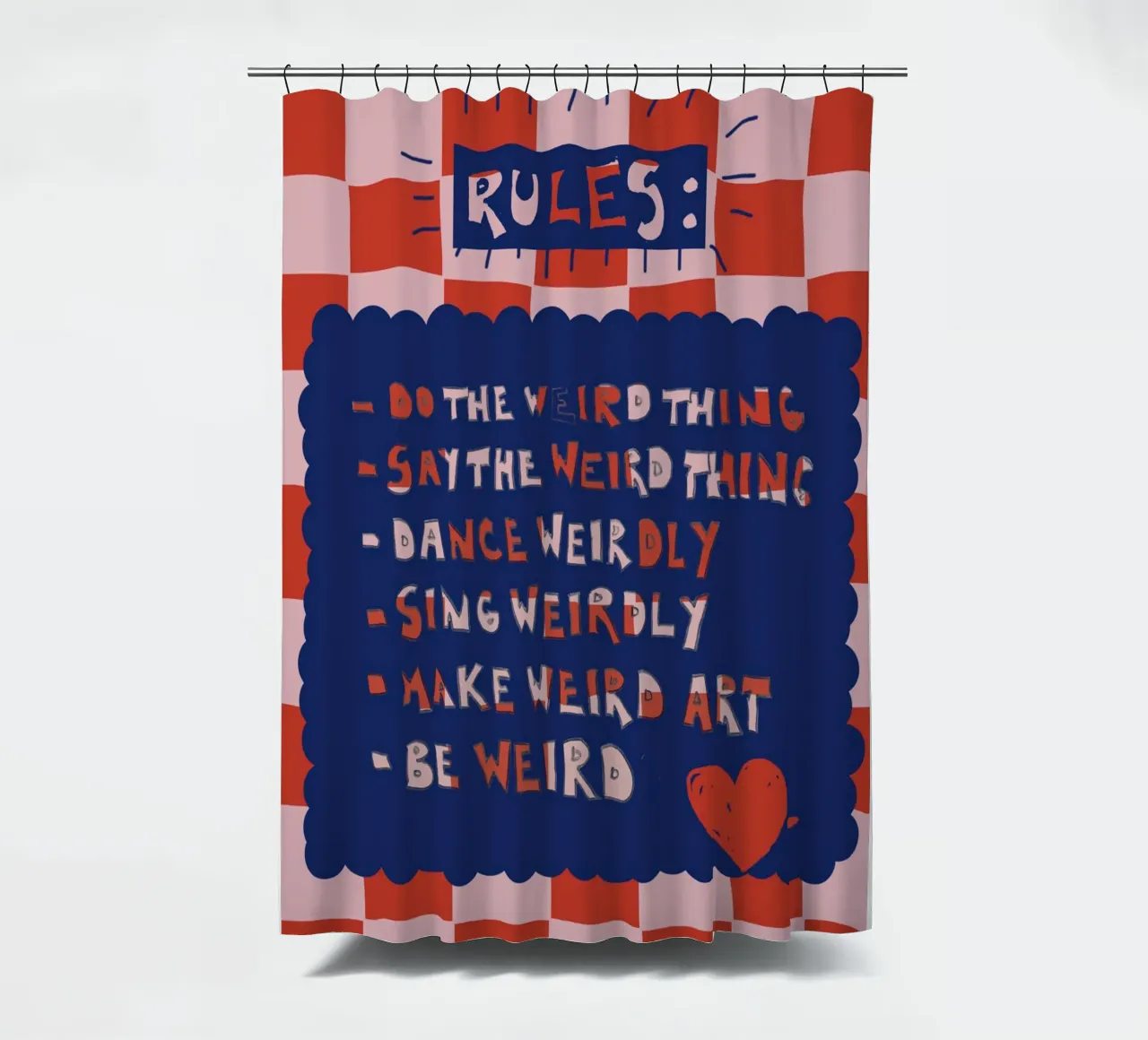 Rules to be yourself tenda da doccia da thesoulhugclub