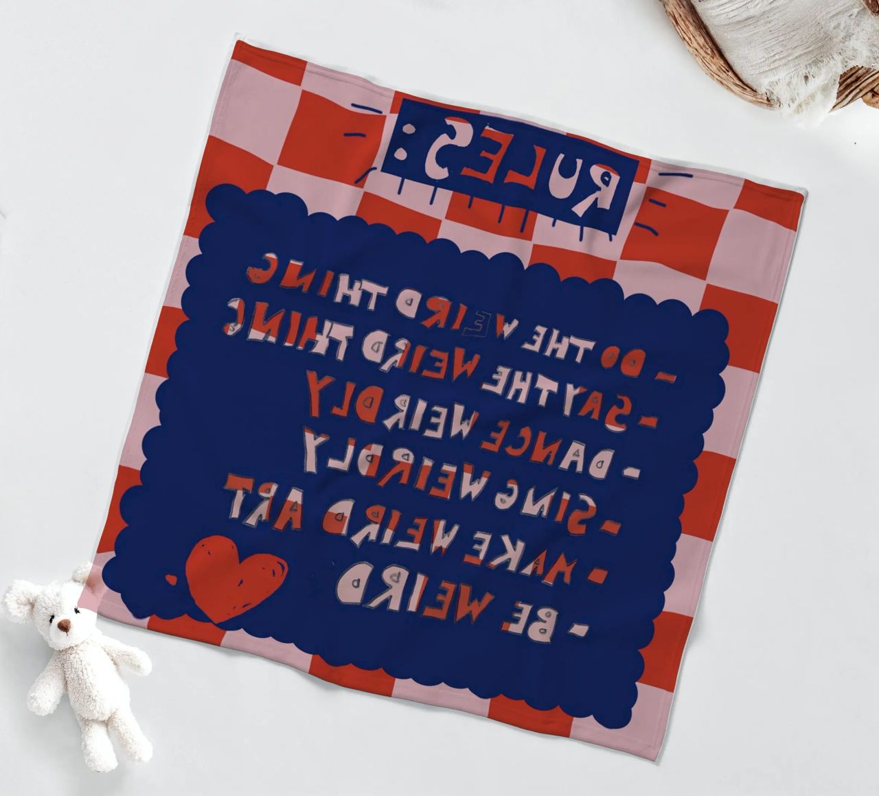 Rules to be yourself coperta in pile da thesoulhugclub