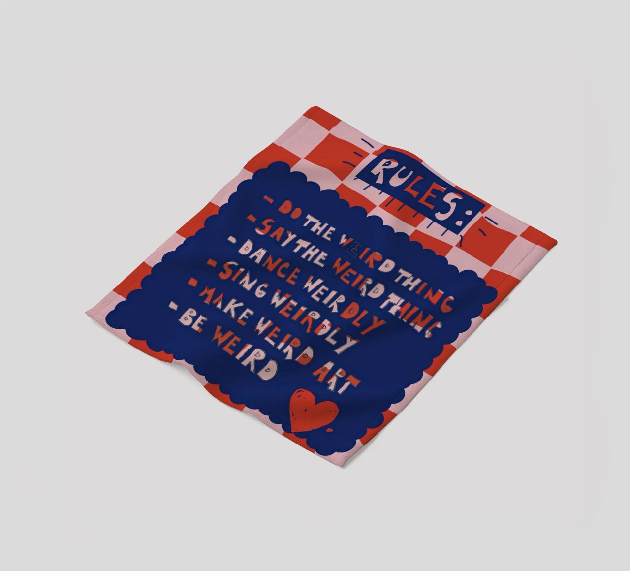 Rules to be yourself coperta in pile da thesoulhugclub