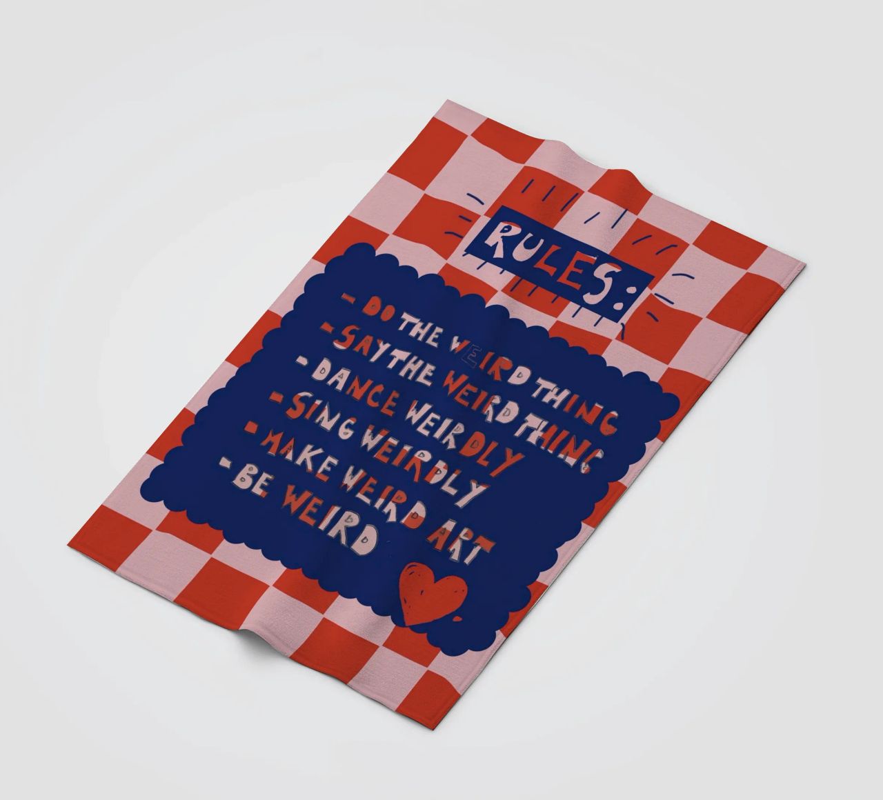 Rules to be yourself coperta in pile da thesoulhugclub