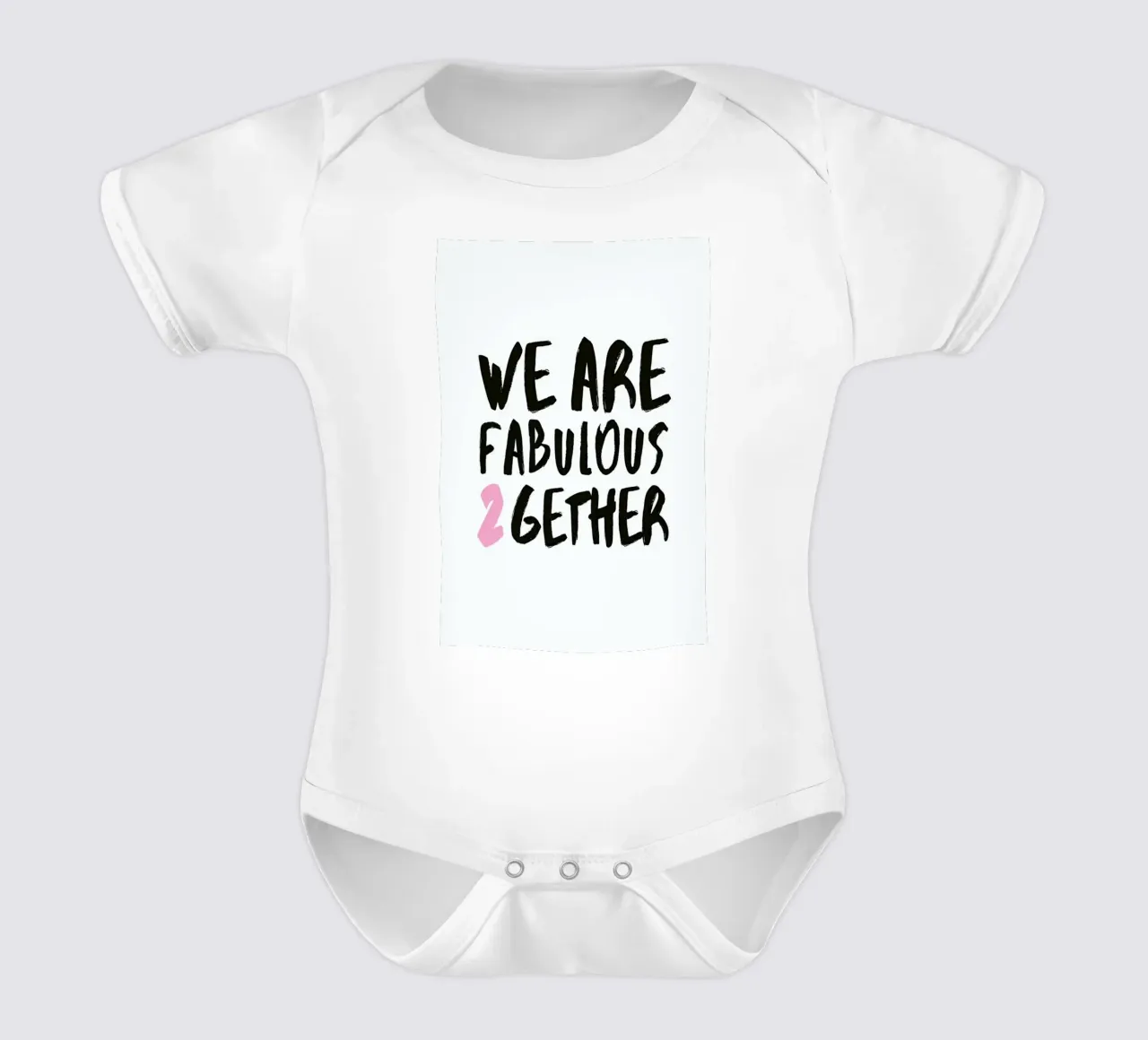 Fabulous Together short-sleeve baby romper by Amy & Kurt