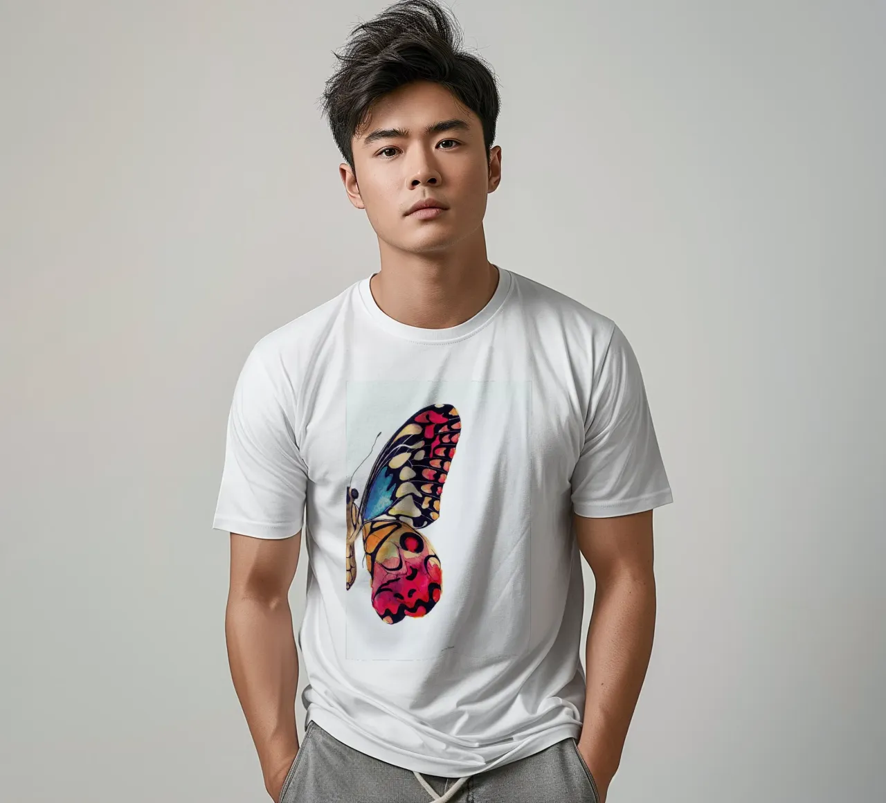 Butterfly Right t-shirt by Mie Frey Damgaard