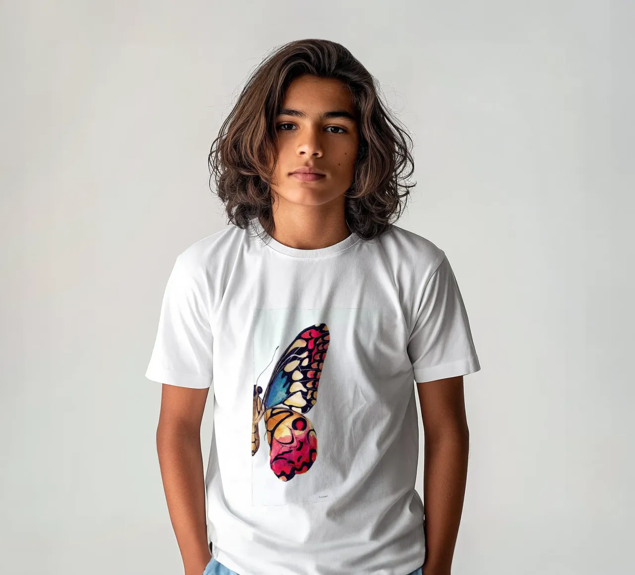 Butterfly Right kids t-shirt by Mie Frey Damgaard
