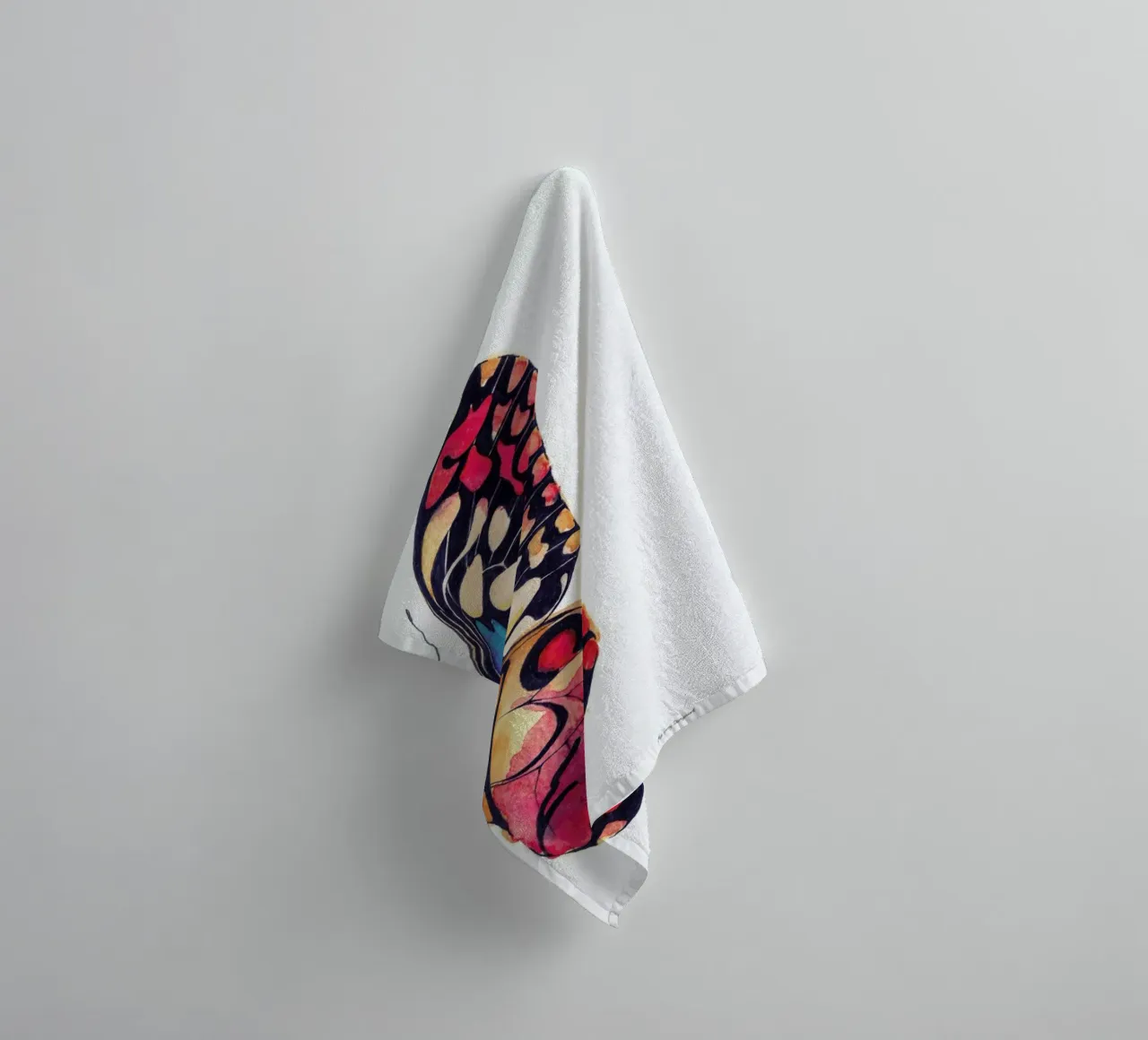 Butterfly Right towel by Mie Frey Damgaard