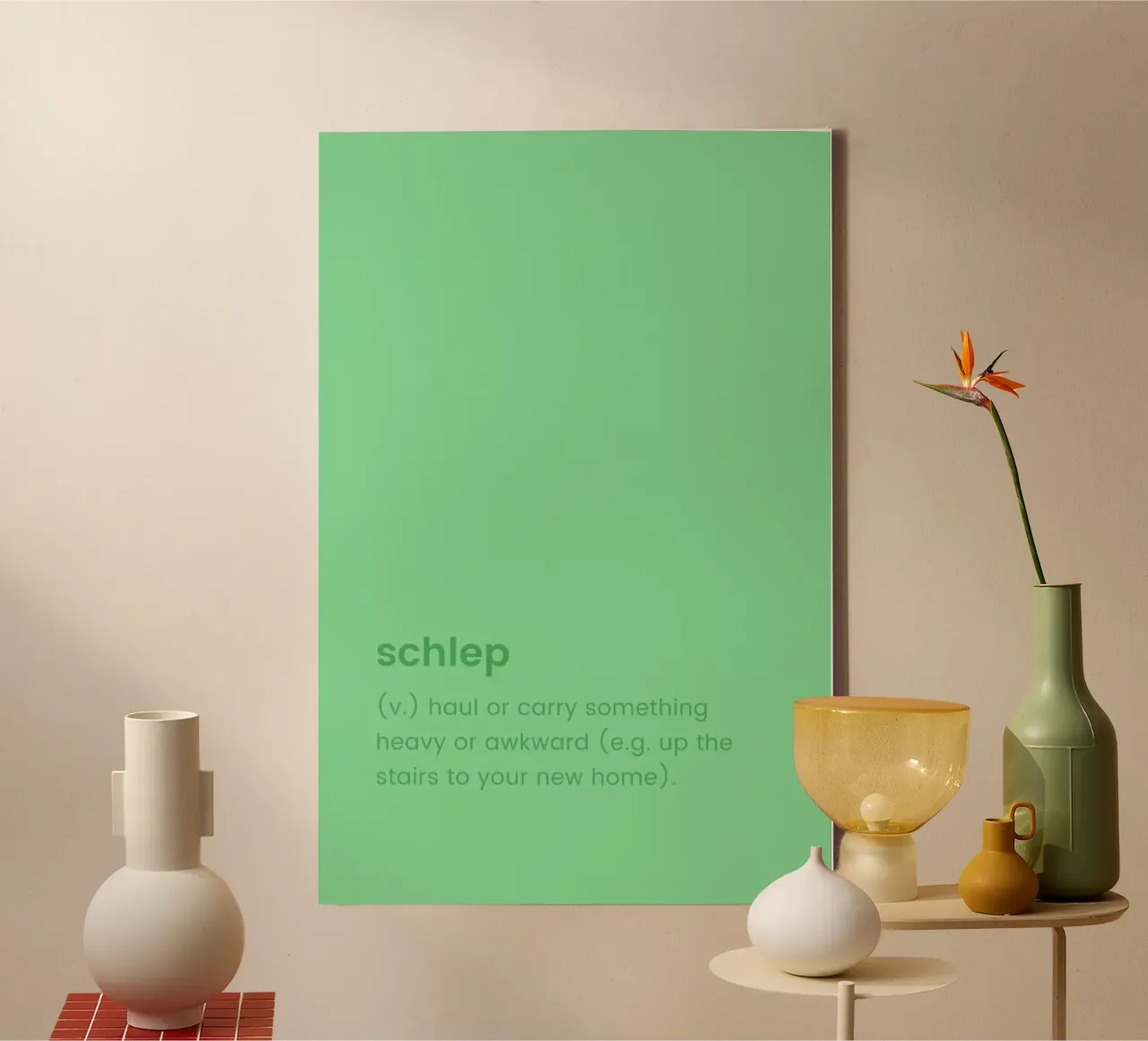 Schlep canvas by Studio One