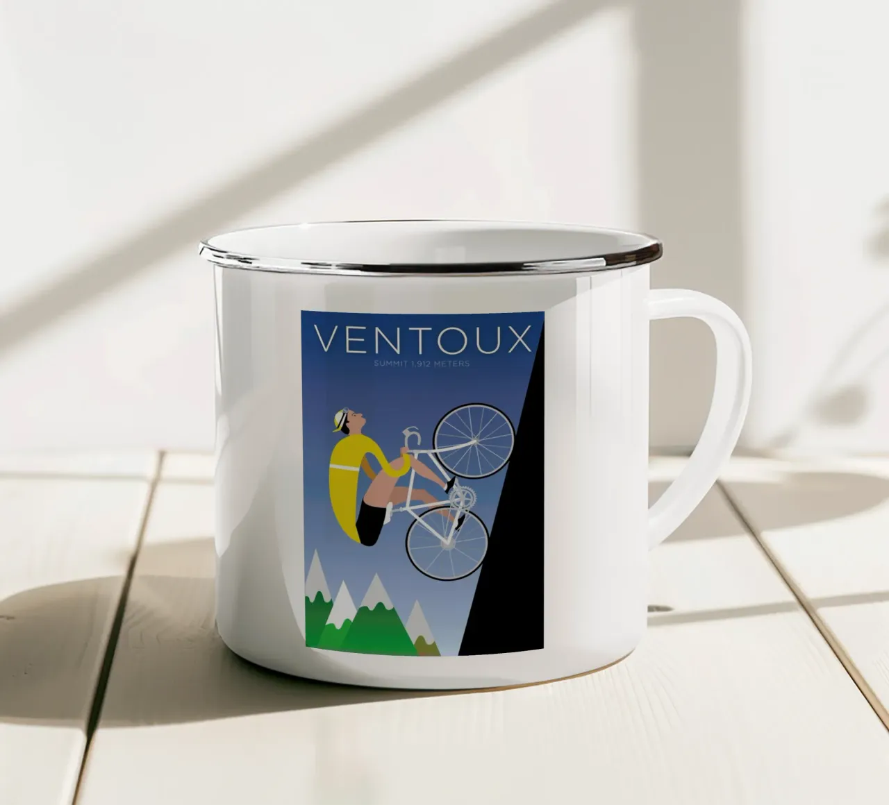 Ventoux tazza in smalto da Michael Valenti