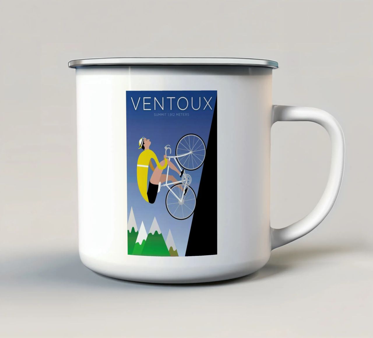 Ventoux tazza in smalto da Michael Valenti
