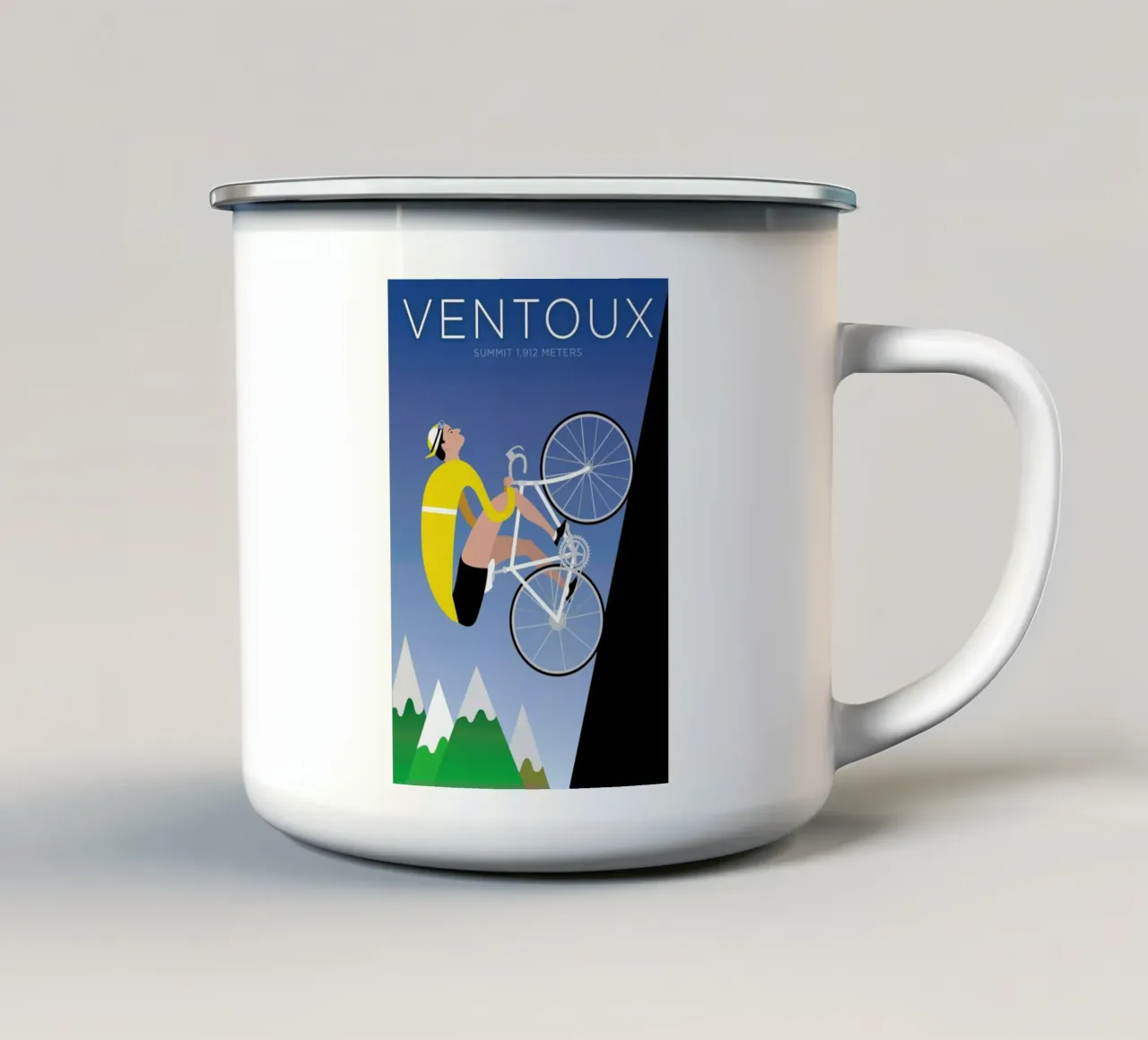 Ventoux tazza in smalto da Michael Valenti
