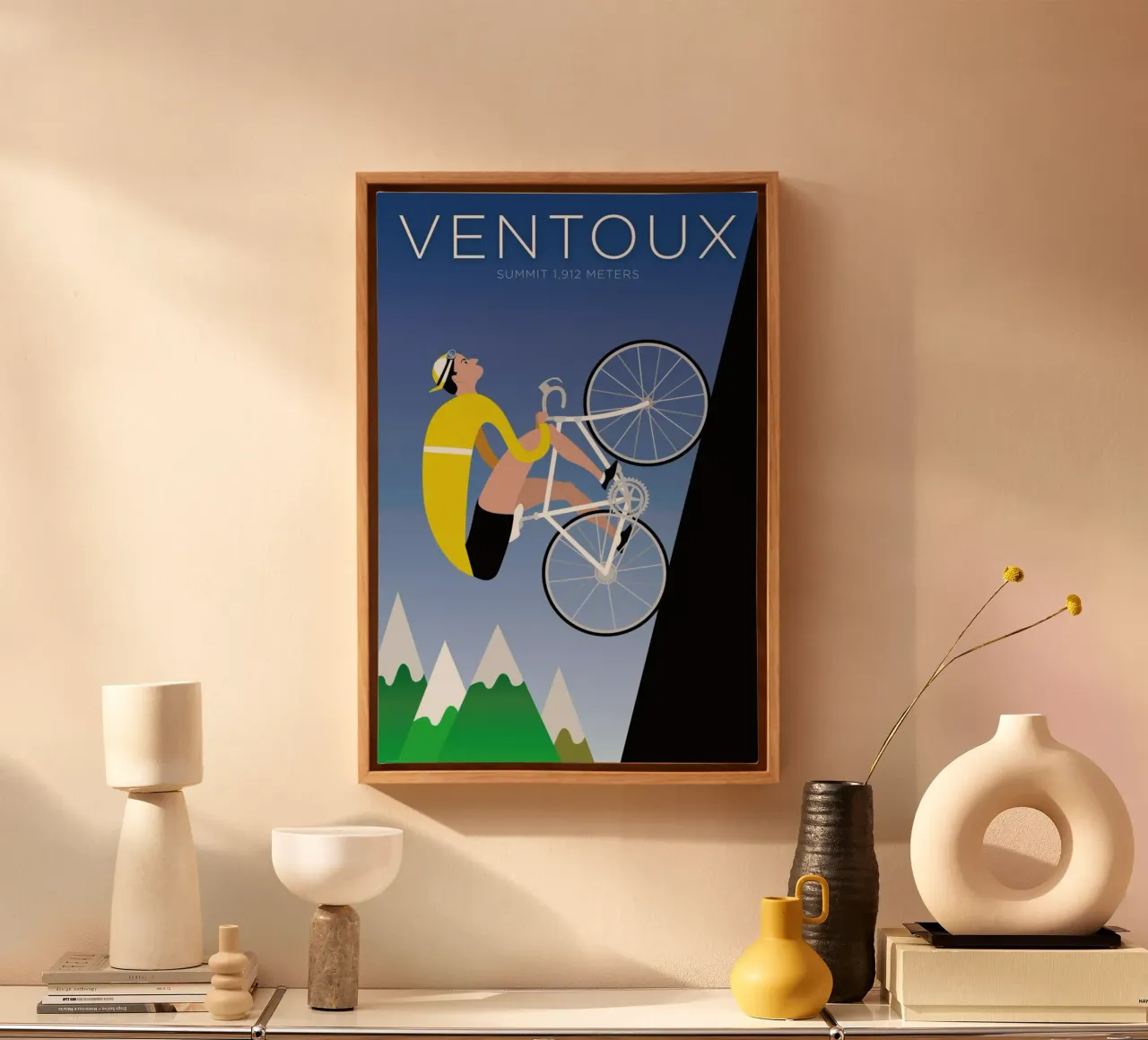 Ventoux tela con Cornice a cassetta da Michael Valenti
