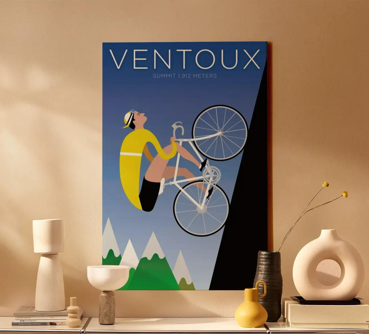 Ventoux tela con Cornice a cassetta da Michael Valenti