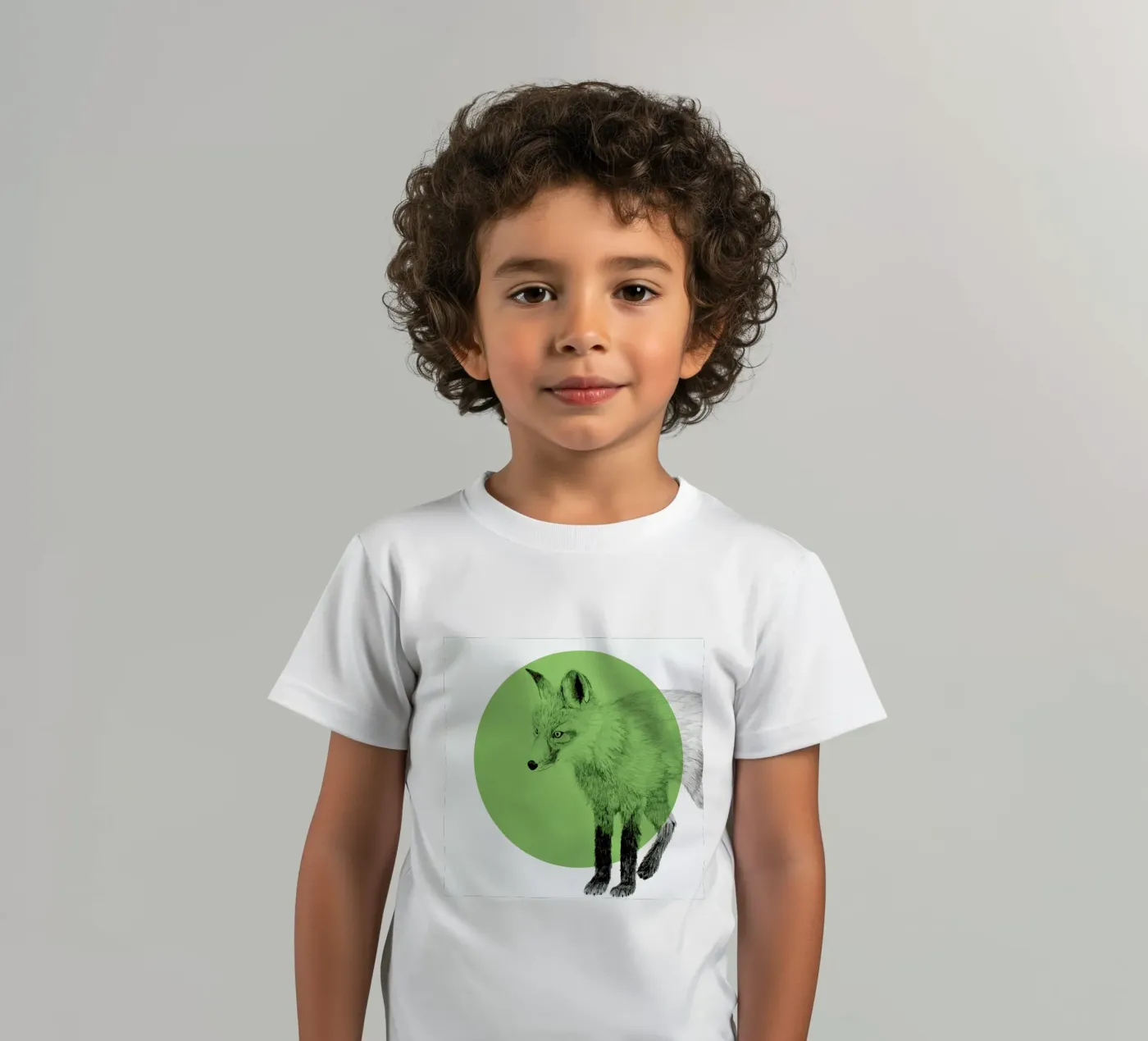 Fox kinder t-shirt van Morgan Kendall