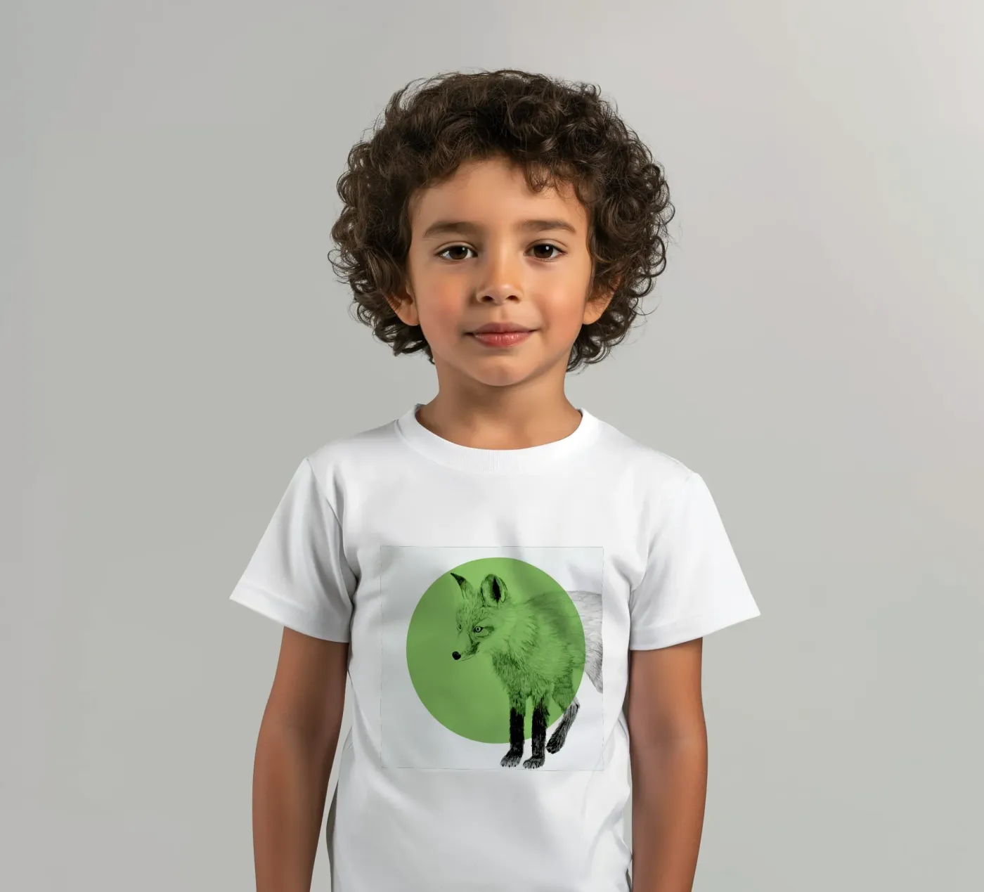 Fox kinder t-shirt van Morgan Kendall