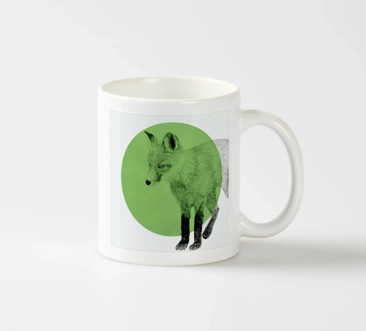 Fox ceramic mug by Morgan Kendall