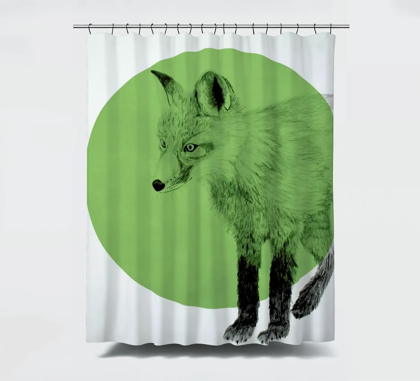 Fox Duschvorhang von Morgan Kendall