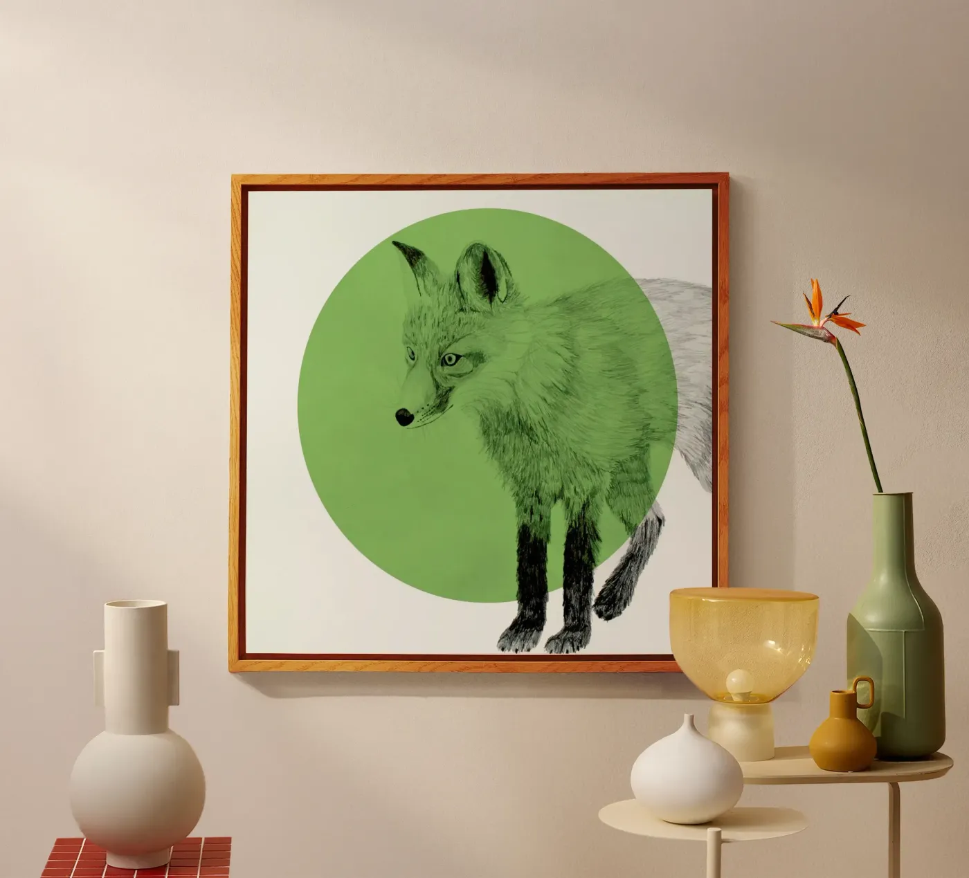 Fox plexiglas de Morgan Kendall