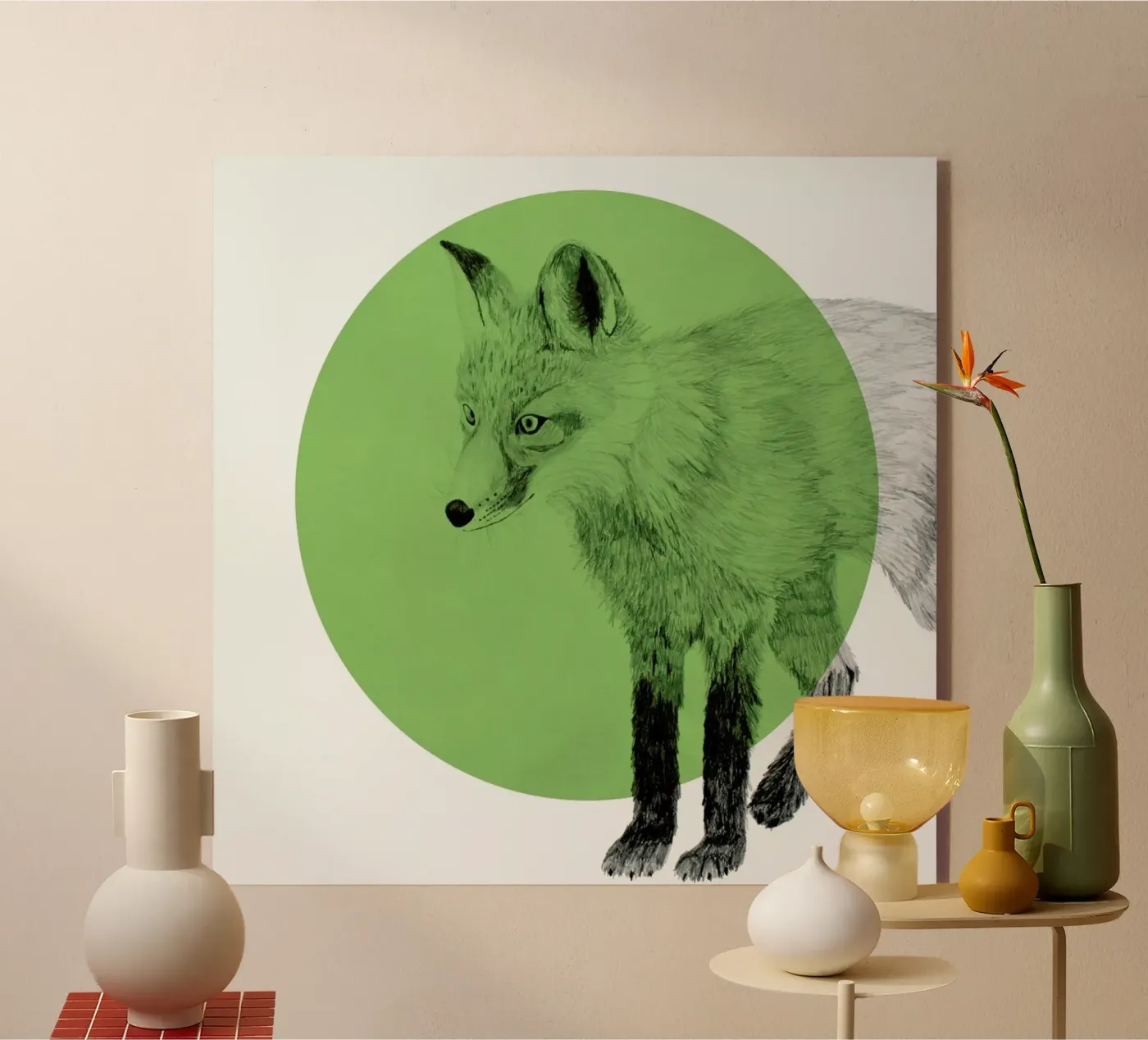 Fox plexiglas de Morgan Kendall