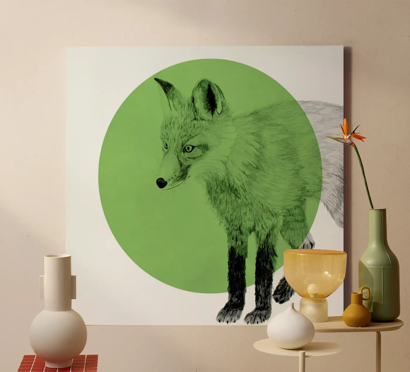 Fox canvas by Morgan Kendall