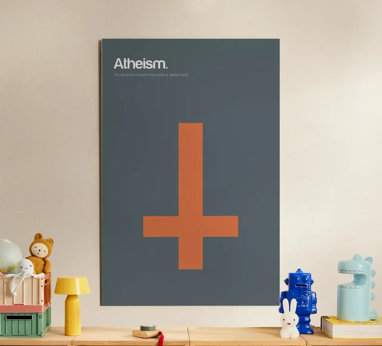 Atheism alluminio dibond da Genís Carreras