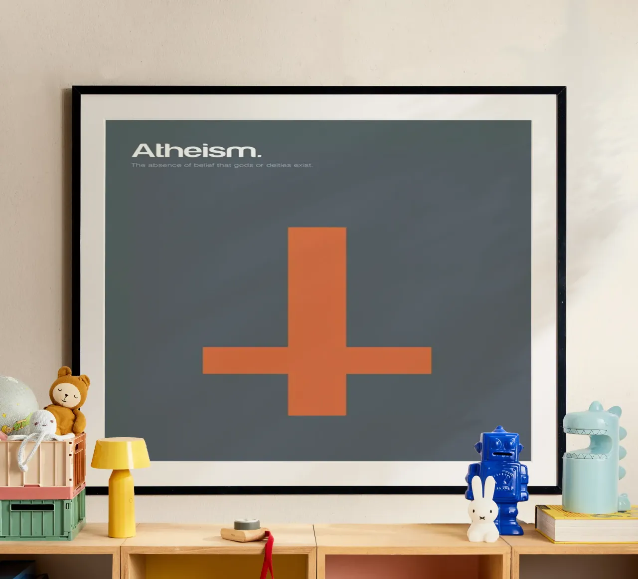 Atheism poster by Genís Carreras