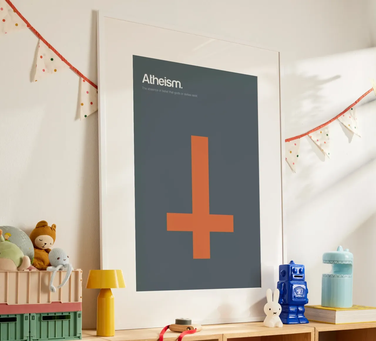 Atheism poster by Genís Carreras