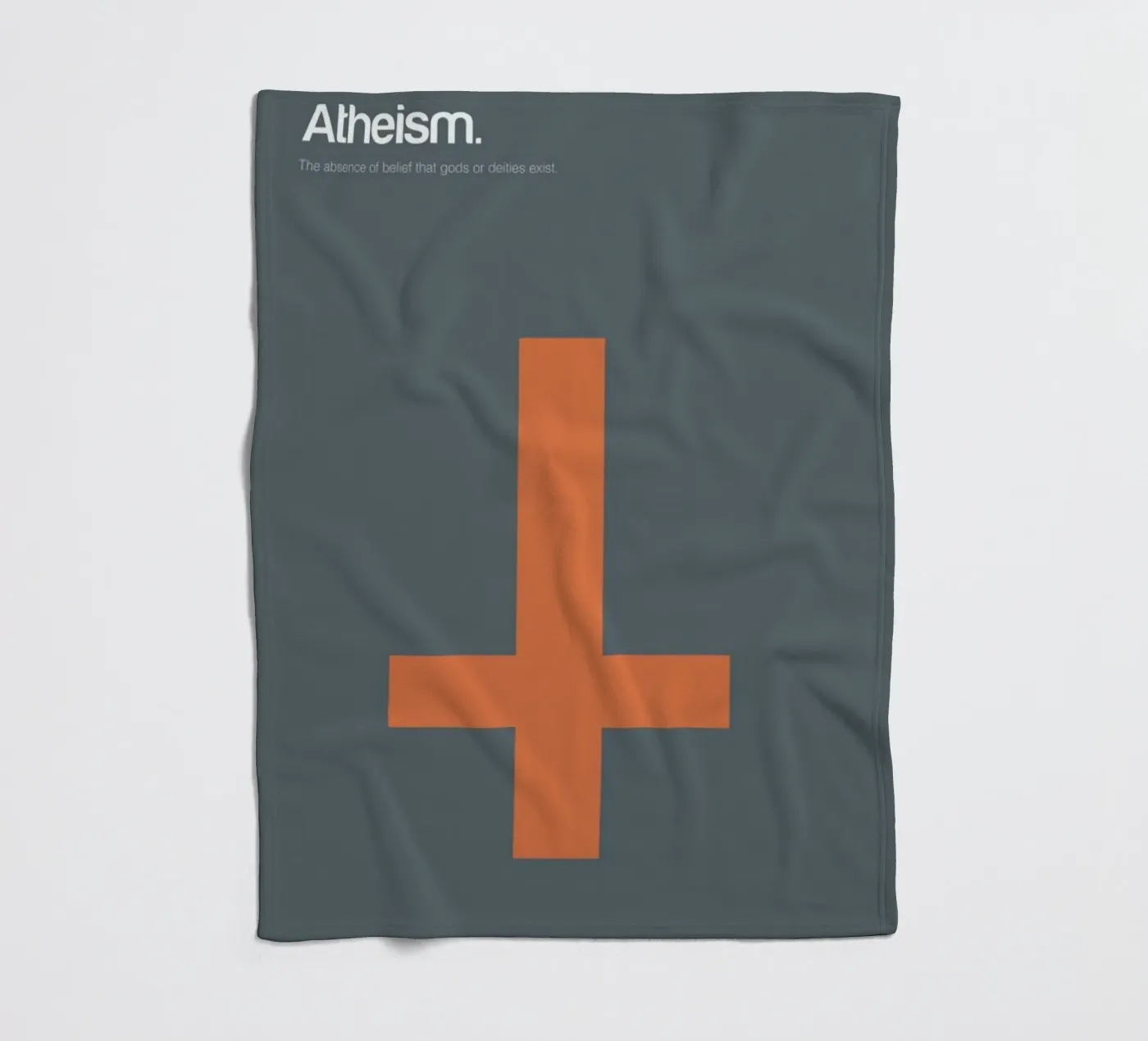 Atheism fleece blanket by Genís Carreras