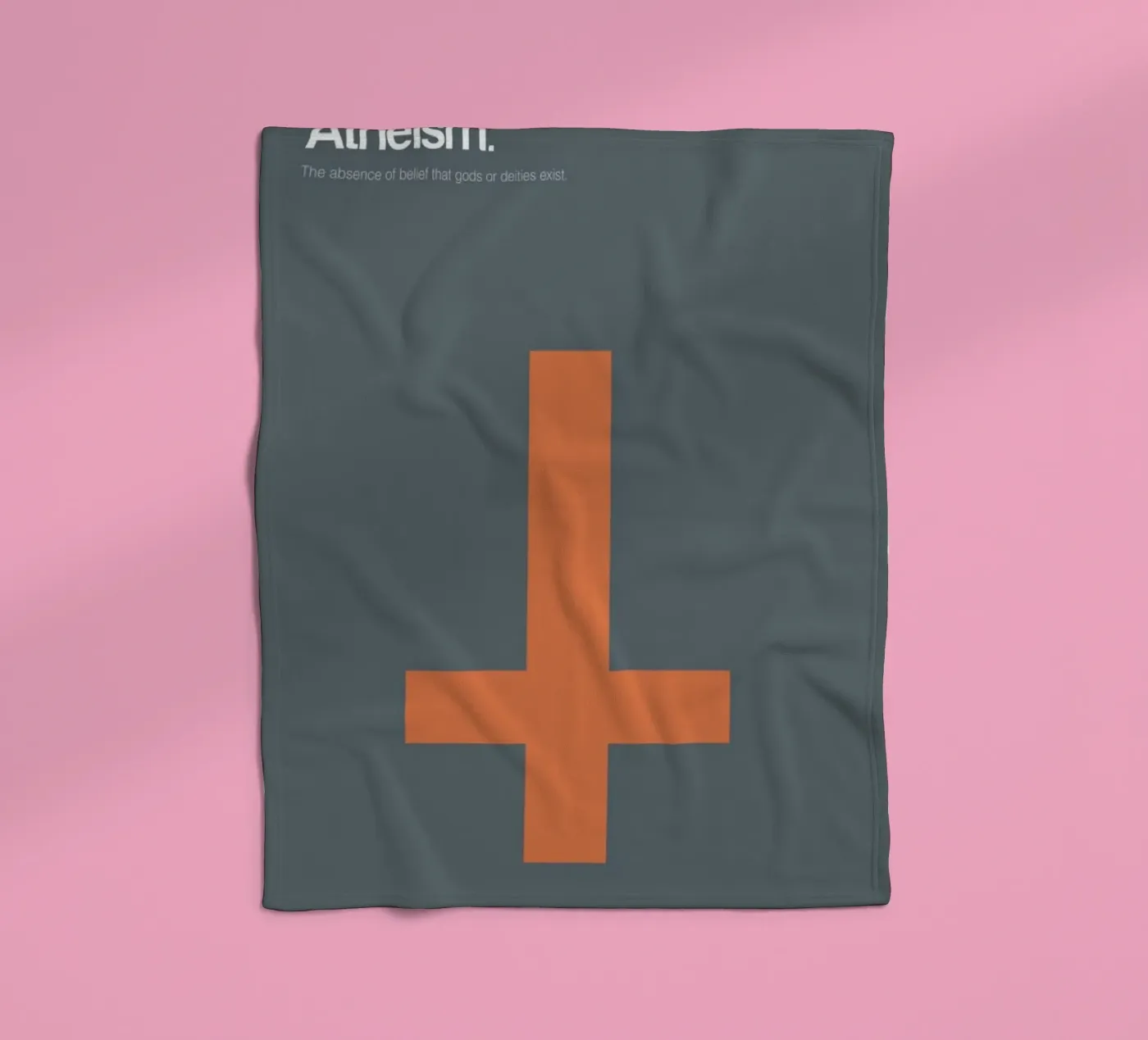 Atheism fleece blanket by Genís Carreras