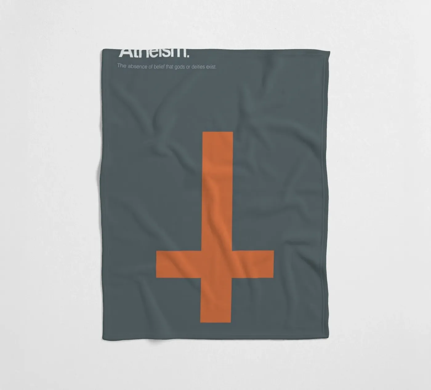 Atheism fleece blanket by Genís Carreras