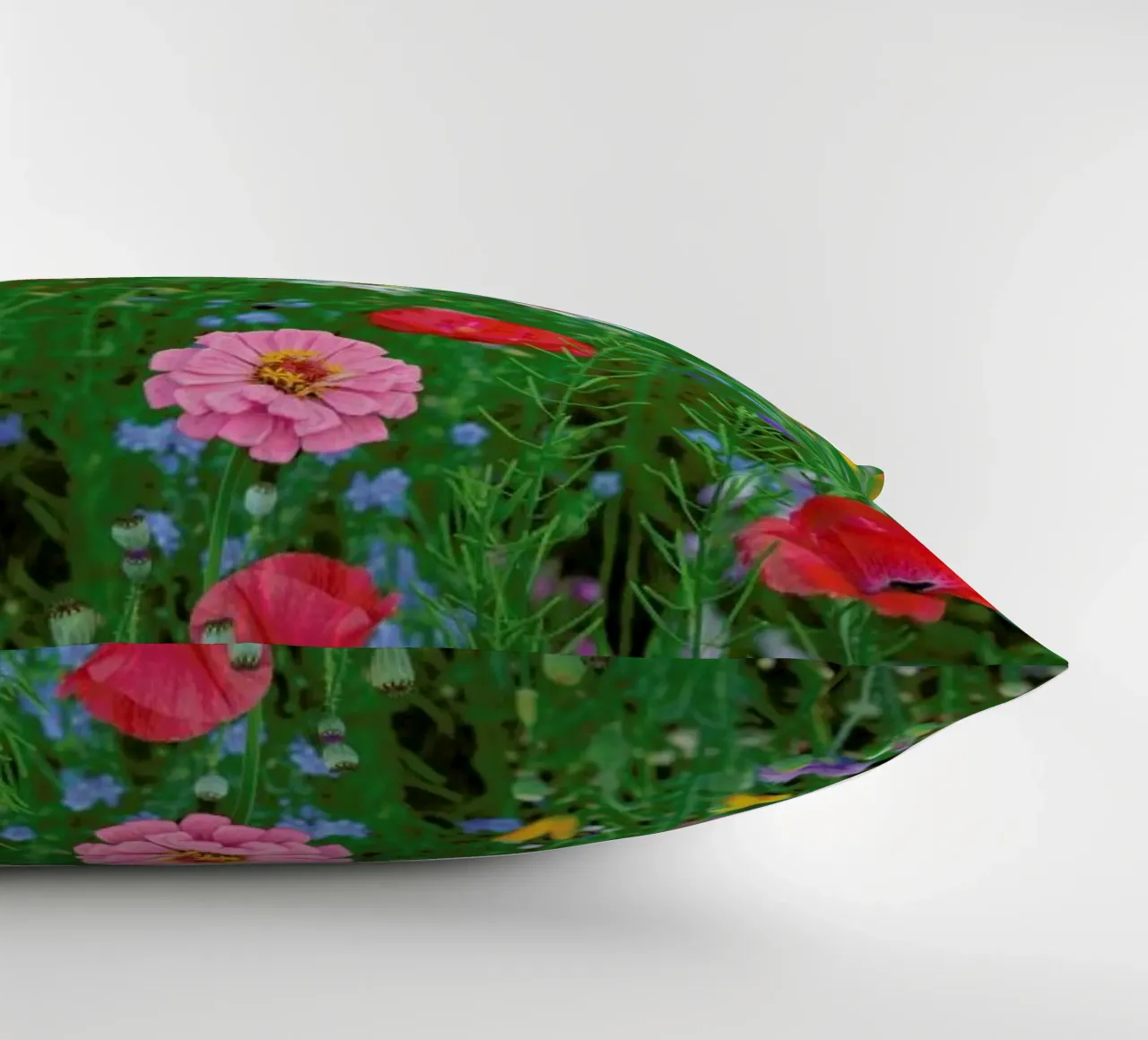 Wild Flowers Field 1 decorative cushion by Curious Collections by Marielle Leenders