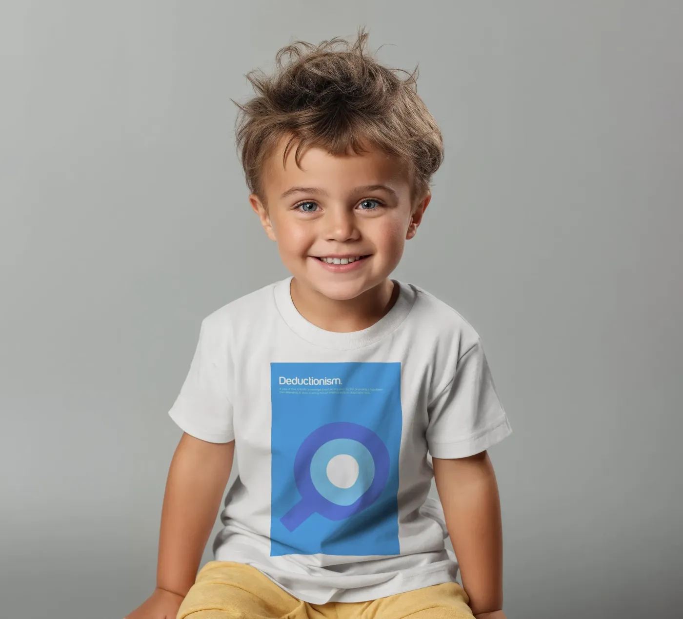 Deductionism kids t-shirt by Genís Carreras