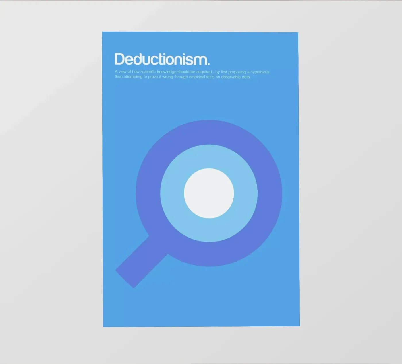 Deductionism backlit folie van Genís Carreras