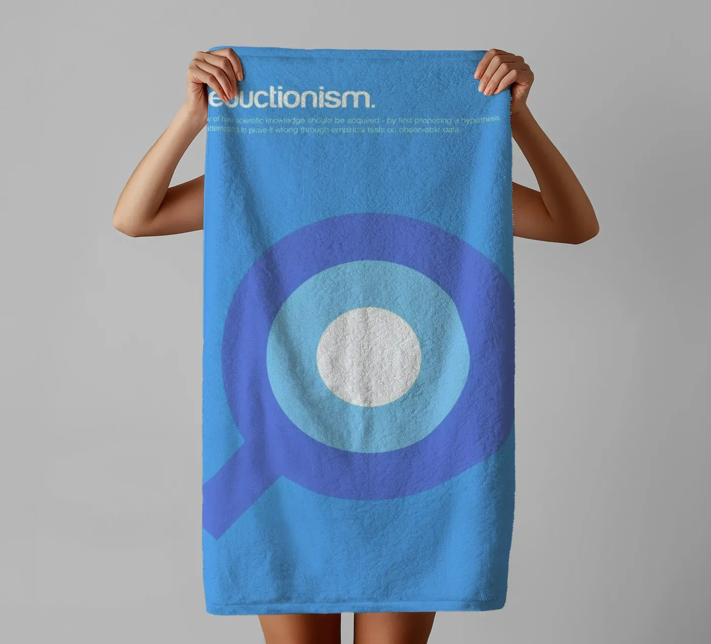 Deductionism towel by Genís Carreras